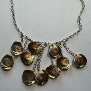 Rare find RLM Studio sterling silver 18” Necklace with with 10 brass charms